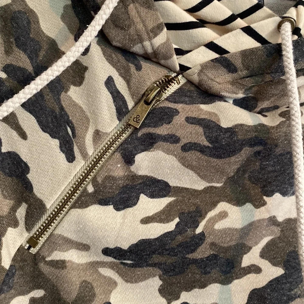 Ampersand Camo Double hooded sweatshirt (M1)